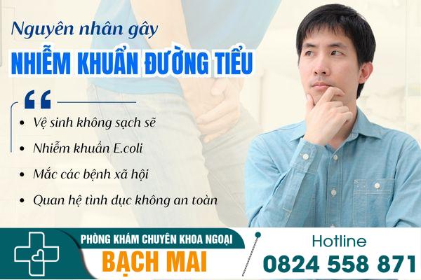 Nguyên nhân gây nhiễm khuẩn đường tiểu